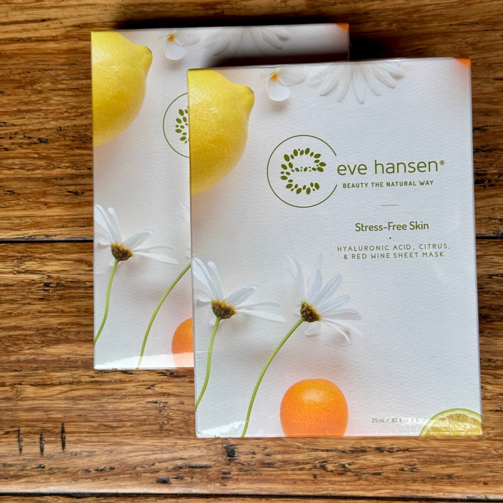 EVE Hansen Stress-Free Skin Hydrating Sheet Mask Set - 2 boxes 10 Sheets total